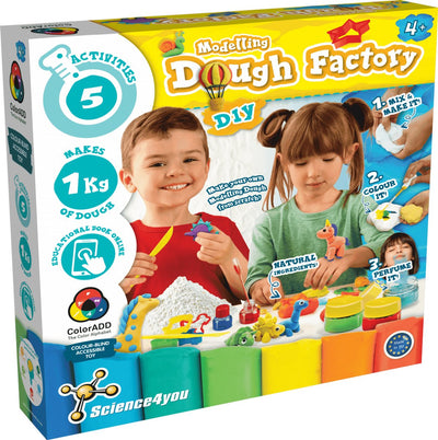 Science 4 you fabbrica di pasta science4you – set da gioco in argilla fai da te – scatola per esperimenti creativi con strumenti, istruzioni educative – a partire da 6 anni