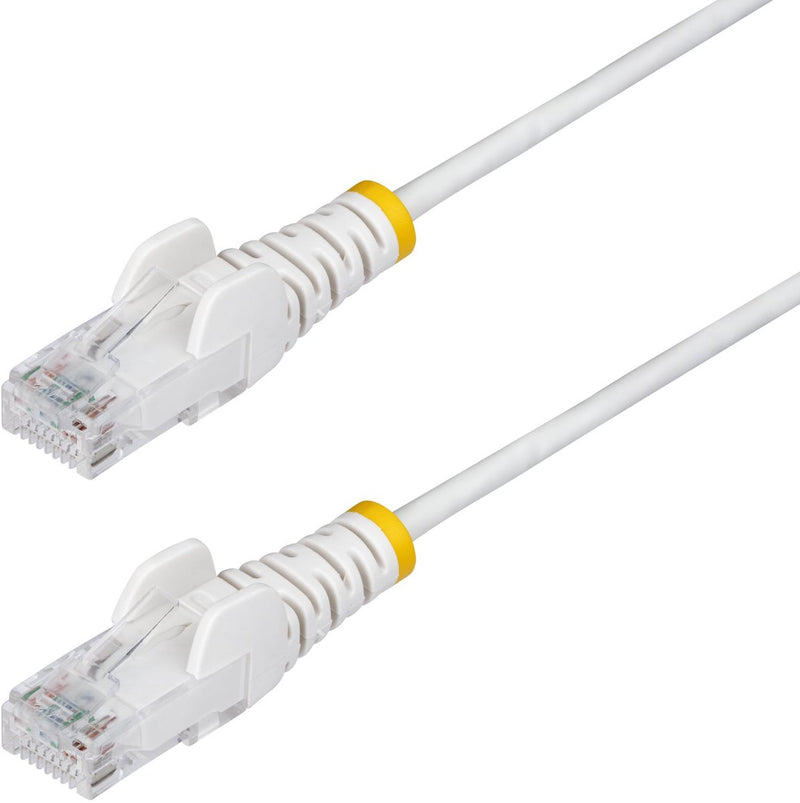 Startech .com cavo Ethernet sottile Cat6 da 1 m, bianco, antigroviglio, 100 W Poe, UTP, LSZH, filo in rame puro 28 AWG, cavo patch di rete sottile RJ45 con pressacavo, testato Fluke