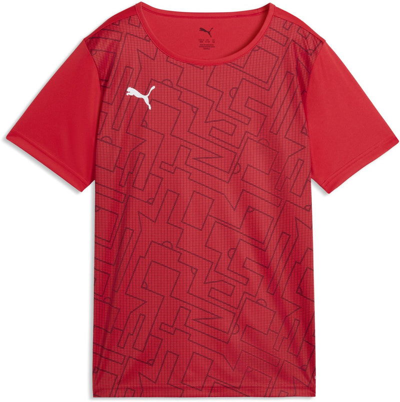 Maglia sportiva da ragazzo Puma Individualrise Graphic Jersey Jr - Red-Team Regal Red