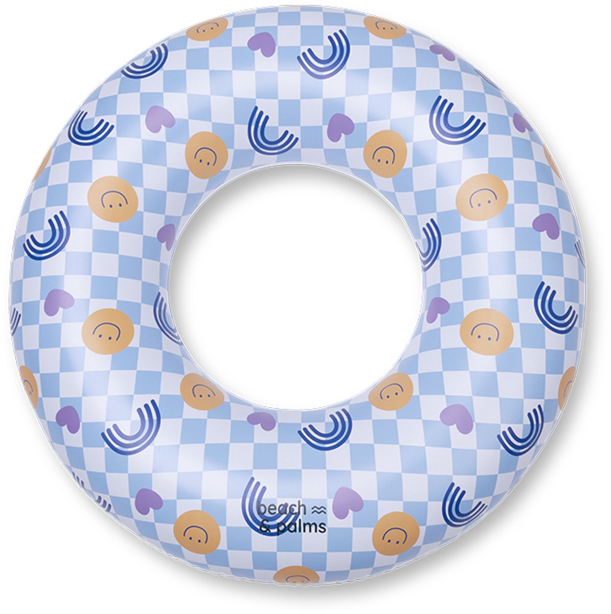 Elementos esenciales para nadar beach palms - piscina - ø90 cm - multicolor - emoticones de arcoíris - niño