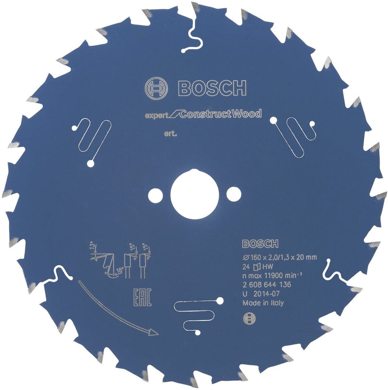 Lama per sega circolare Bosch expert per legno 130x20x2,4 1,6x16 t