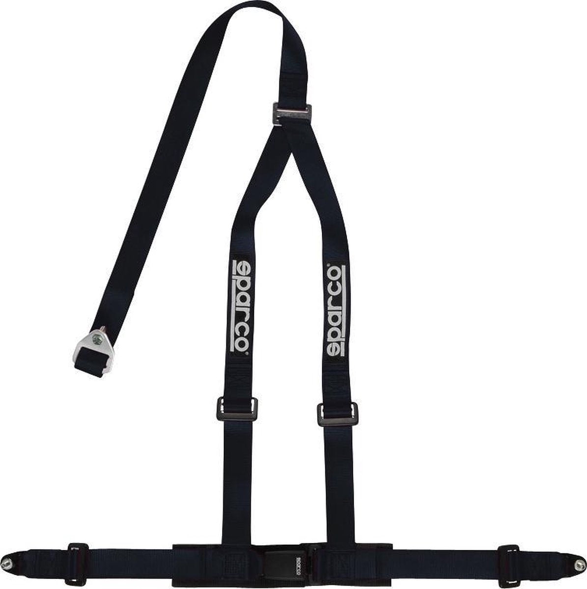 Cintura sportiva Sparco a 3 punti - nera - incl. montaggio a vite (e-mark)
