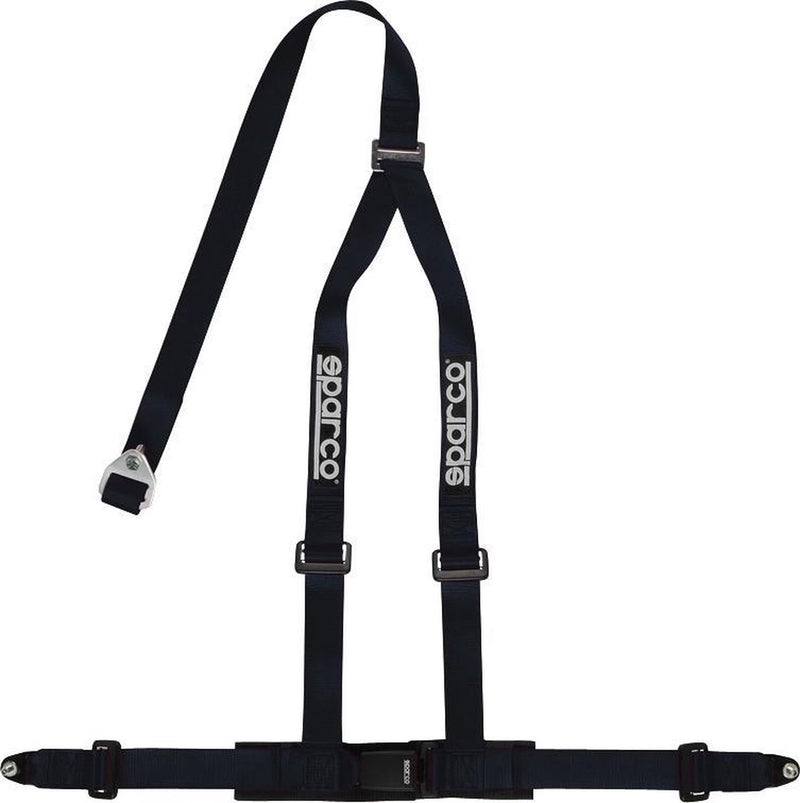 Cintura sportiva Sparco a 3 punti - nera - incl. montaggio a vite (e-mark)