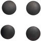 Maglio magnete rotondo solido 4 pezzi 1,5 kg plastica ferrite bruchsicher ø 3,8 x 1,25 cm nero