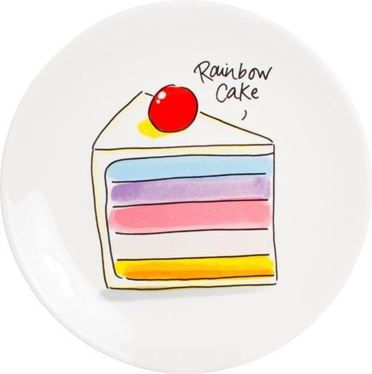 Blond Amsterdam – recupero - piatto da torta arcobaleno -18 cm