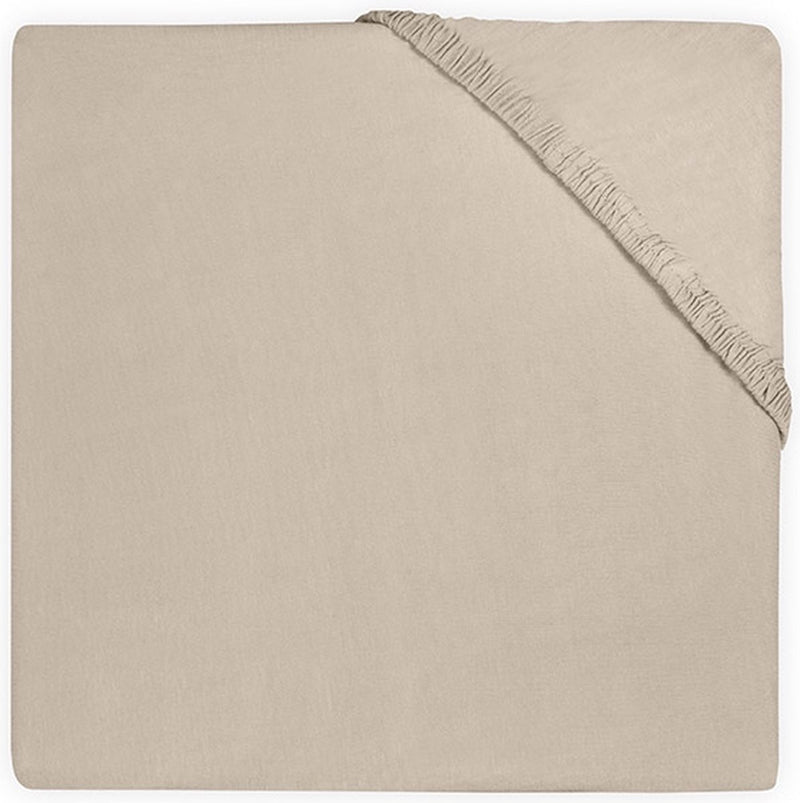 Jollein - sábana bajera ajustable para cuna jersey (turrón) - algodón - 60x120cm