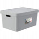 Curver 233941 caja de almacenamiento infinita con tapa 45l gris con asas