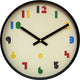Nexttime nxt bit – orologio da parete – 35 cm – abs – multicolor nero – silenzioso