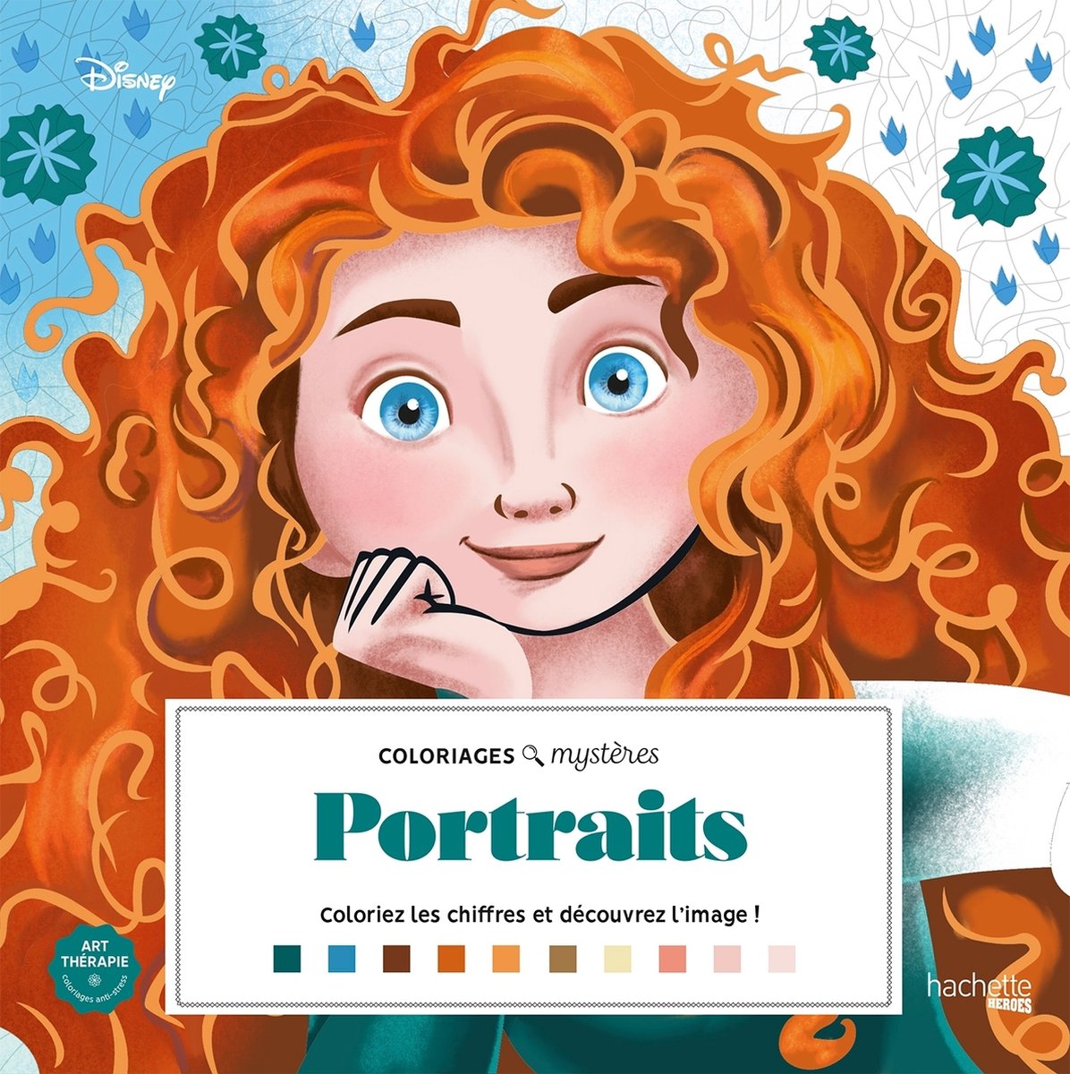 Hachette heroes grand carré mystères retratos - hachette - libro para colorear para adultos