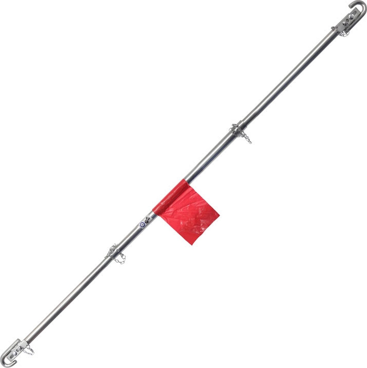 Barra di traino Carpoint 2000 kg - 180 cm - 3 pezzi - traino sicuro - riponibile in modo compatto