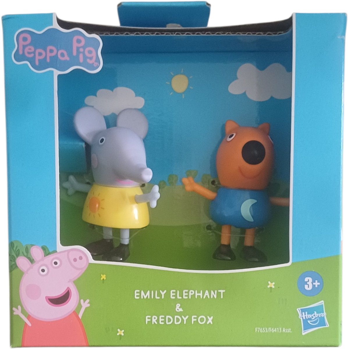 Hasbro peppa pig amigos emily elefante freddy fox