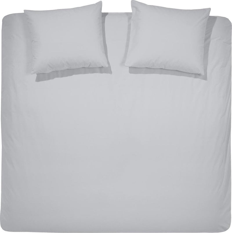 Funda nórdica de fin de semana Cenicienta - doble - algodón - 200x200 220 cm - gris claro + 2 fundas de almohada 60x70
