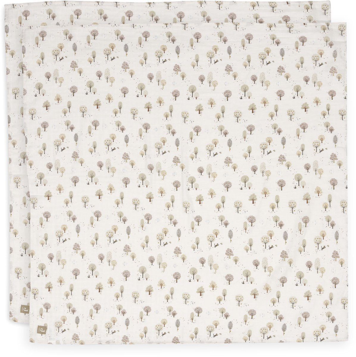 Panno idrofilo Jollein grande - 115x115 cm - tiny park - 2 pezzi