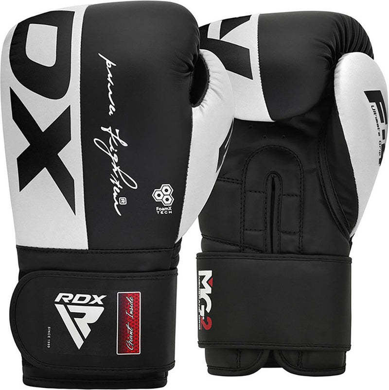 Guantoni da boxe Rdx rex f4 - guantoni da boxe - bianco, nero - 12 oz