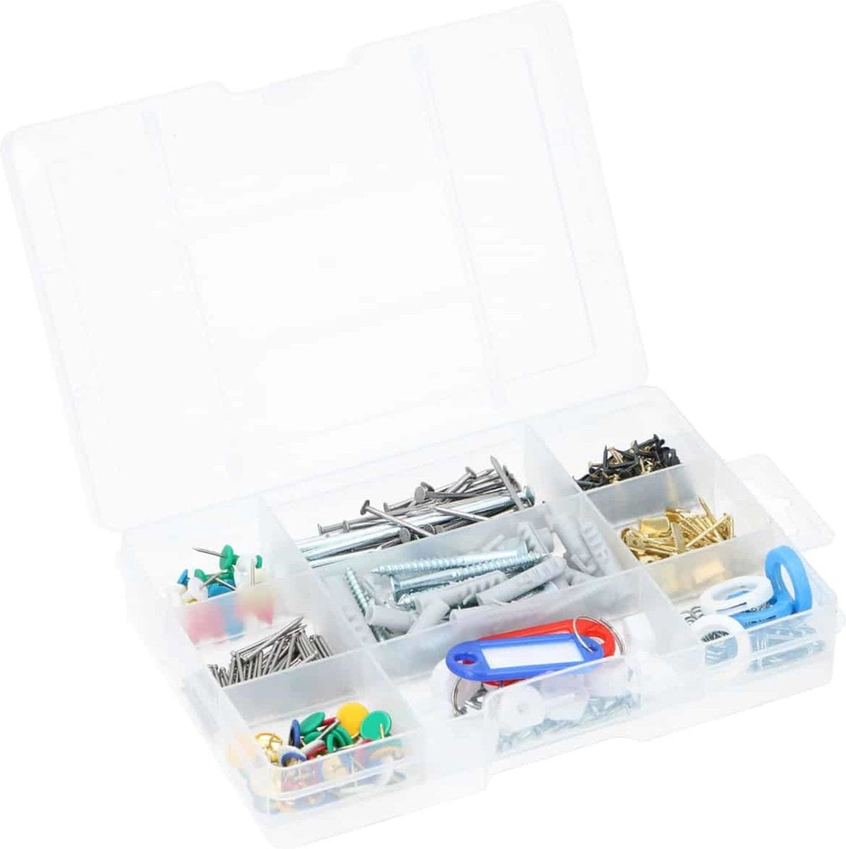 Scatola assortimento Kinzo - set da 594 pezzi - pratica soluzione per riporre - vari articoli per la casa