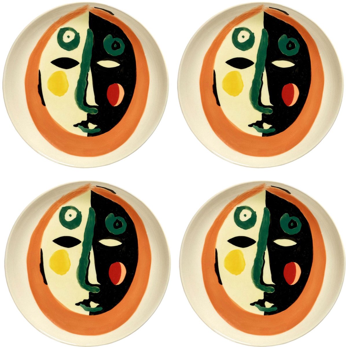 Serax - festa ottolenghi - piatto xs - mix - 16 ø - 4 pezzi