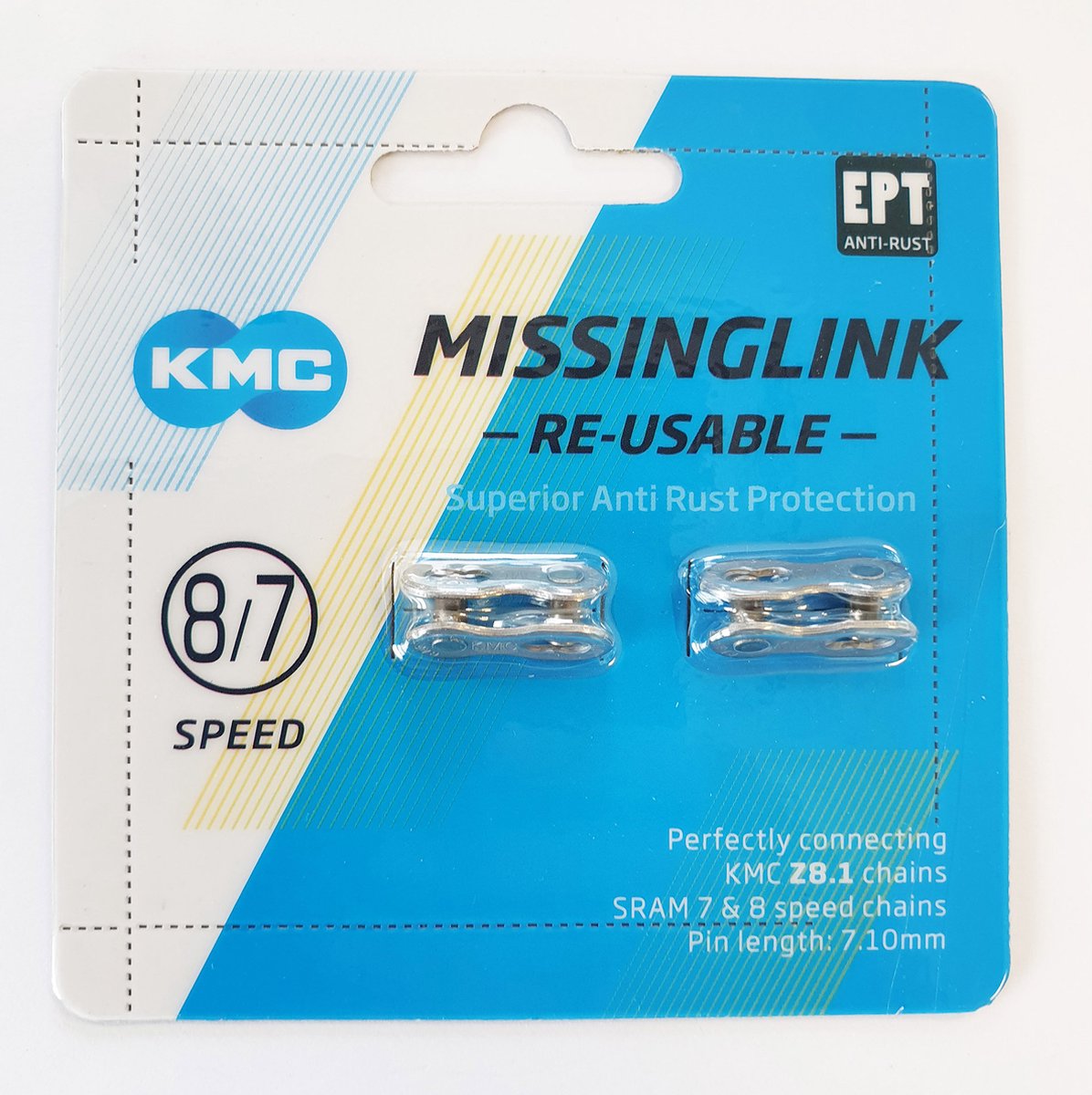KMC Sliftschakel Missinglink 7 8r EPT Silver 7.10 mm 7 8V (2)