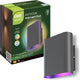 Lampada da parete smart outdoor led up down Calex - lampada da esterno smart - ovale - rgb e luce bianca calda - 6w - nera
