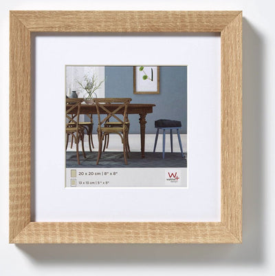 Walther fiorito - marco de madera mdf - tamaño foto 30x30 cm - roble claro