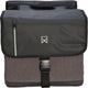 Willex - dubbele canvas bisonyl tas - 40 liter - universele bevestiging - zwart grijs