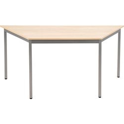 Trapeziumvormige tafel sodematub ijzer beige, zilver