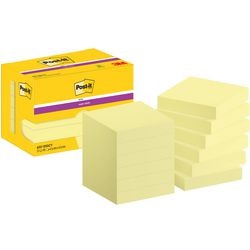 Notas súper adhesivas post-it 622-12sscy-eu 47,6x47,6 mm liso amarillo