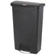 Papelera con pedal Rubbermaid 76224573 PE (polietileno) negro