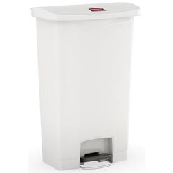 Pattumiera a pedale Rubbermaid 76224030 pe (polietilene) bianco
