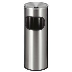 Cubo de basura v-part 31008773 acero inoxidable (acero inoxidable) plateado