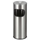 Cubo de basura v-part 31008773 acero inoxidable (acero inoxidable) plateado