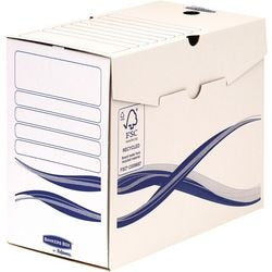Scatola archivio per banchieri 44603 in cartone bianco