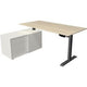 Scrivania sit-stand Kerkmann 10216750 melaminico; acciaio antracite; acero