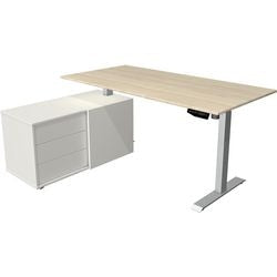 Sit-stand desk Kerkmann 10222050 melamine; steel maple; silver