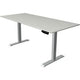 Sit-stand desk Kerkmann 10227611 move 1 light gray; silver