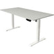 Scrivania sit-stand Kerkmann 10360111 move 1 grigio chiaro; bianco
