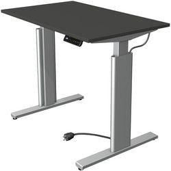 Scrivania sit-stand Kerkmann 10231413 truciolare antracite, argento