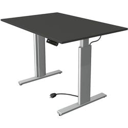 Kerkmann sit-stand desk 10231913 chipboard anthracite, silver