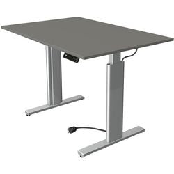 Kerkmann scrivania sit-stand 10231812 truciolare grafite, argento
