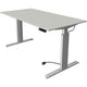 Kerkmann sit-stand desk 10232611 chipboard light gray, silver