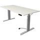 Kerkmann sit-stand desk 10233010 chipboard white, silver