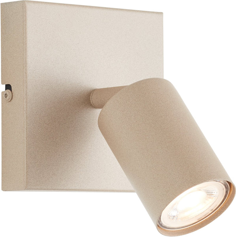 Brilliant jello - aplique - led gu10 1x5w - 350lm - 3000k - regulable - champagne