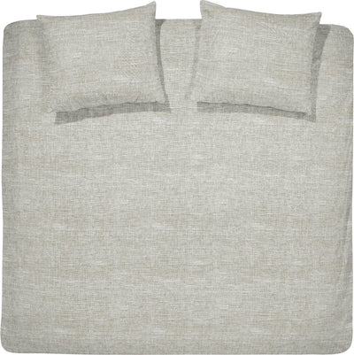 Funda nórdica Cinderella lyn - 2 personas - algodón - camas gemelas extra anchas - 260x200 220 cm - lino natural + 2 fundas de almohada 60x70