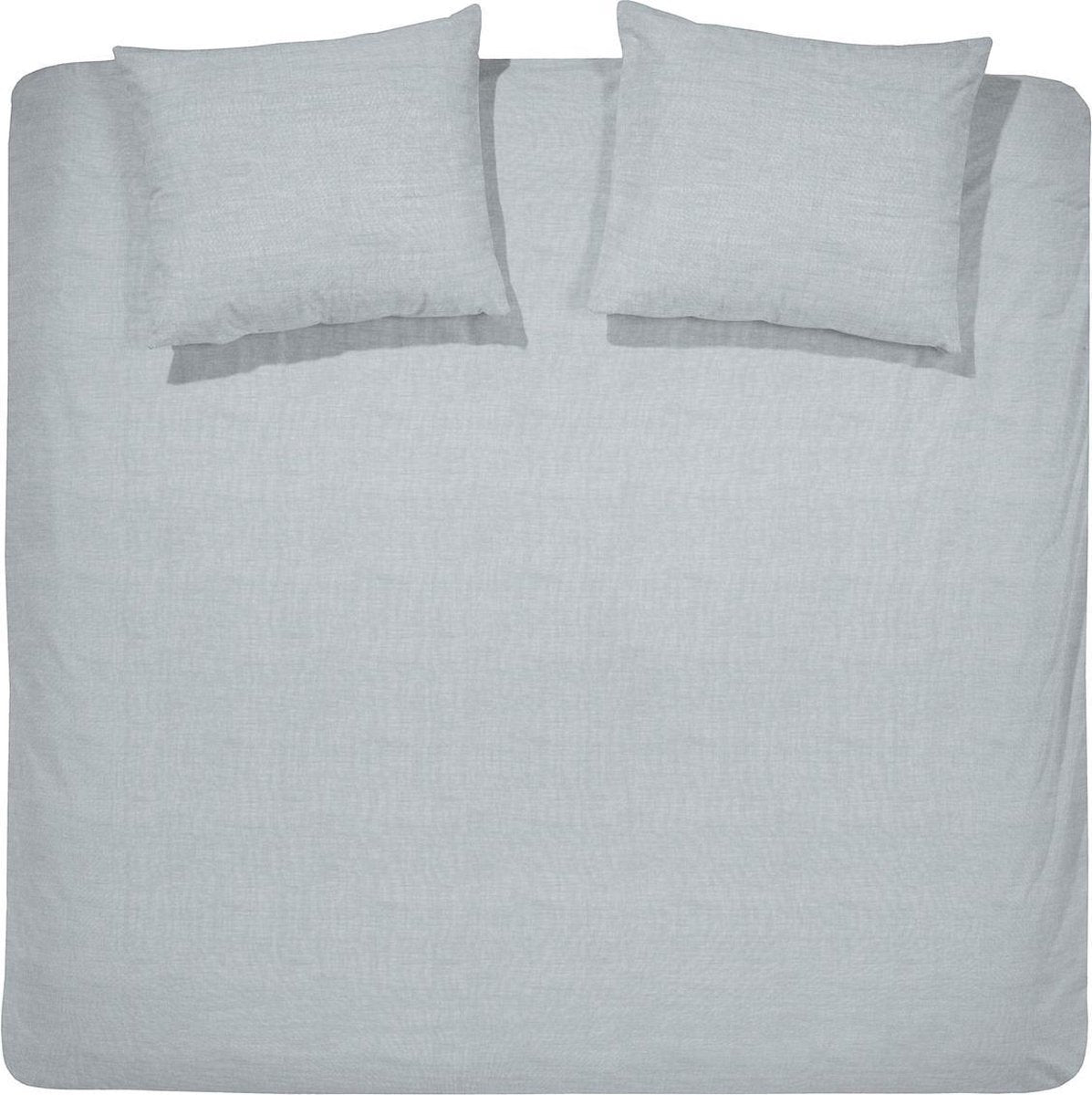 Funda nórdica Cinderella lyn - doble - algodón - camas individuales - 240x200 220 cm - gris claro + 2 fundas de almohada 60x70