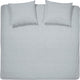 Funda nórdica Cinderella lyn - doble - algodón - camas individuales - 240x200 220 cm - gris claro + 2 fundas de almohada 60x70