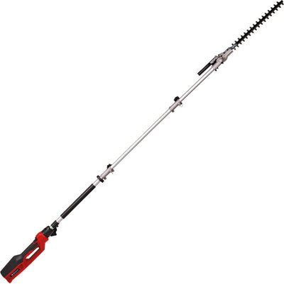 Cortasetos telescópico eléctrico Einhell GC-HH 9046 - 900 W - longitud de corte 41,2 cm - distancia entre púas 20 mm - alcance 1,97 m - extensible a 2,60 m - accesorio de poda inclinable