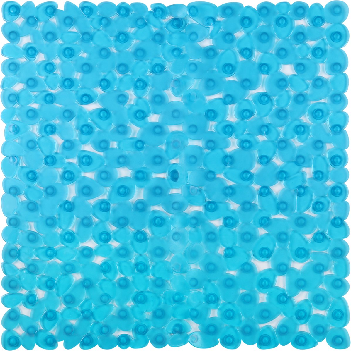 Tappetino doccia antiscivolo Differnz lapis 54x54 cm blu trasparente