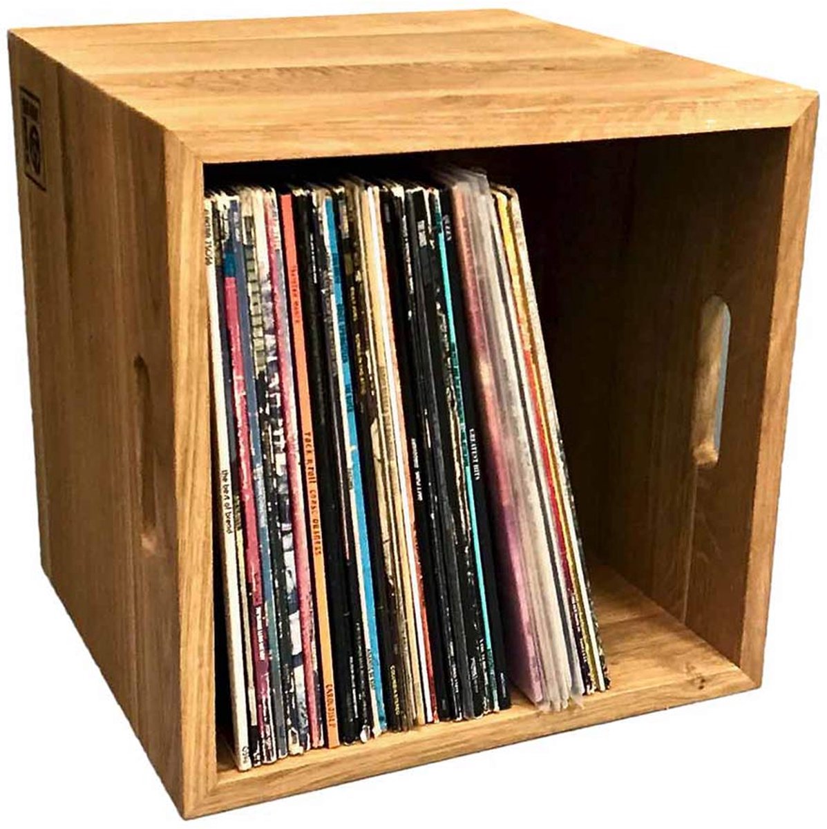 Music box designs houten vinyl platen box - geolied eikenhout (7-inch)
