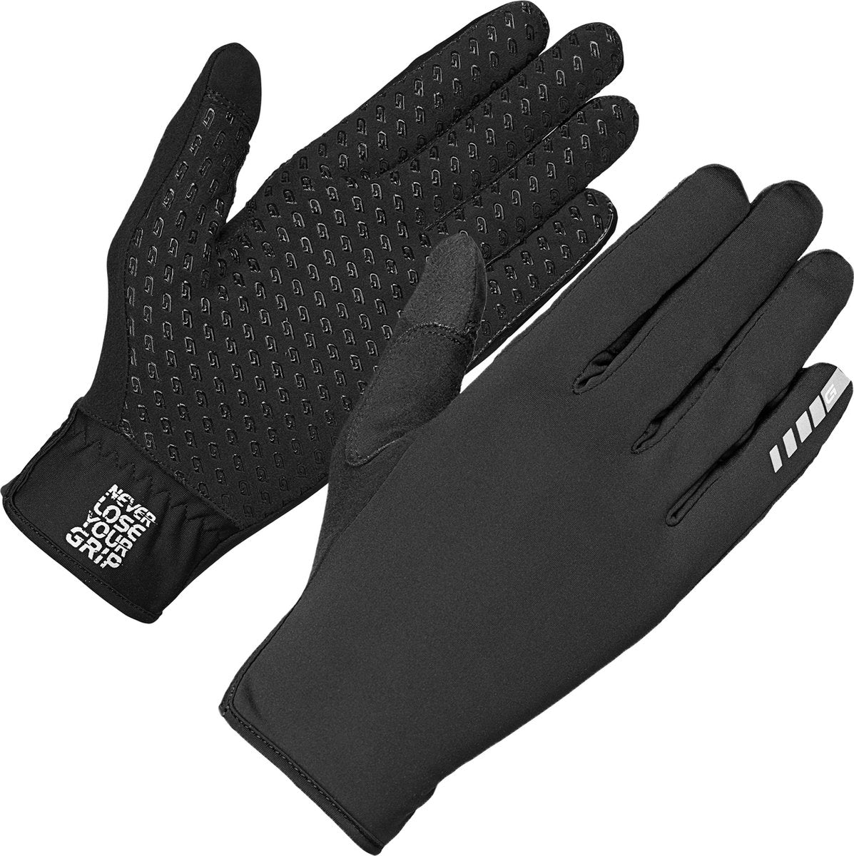 Gripgrab - raptor raceday windproof lente herfst fietshandschoenen winddicht zonder padding - zwart - unisex - maat s