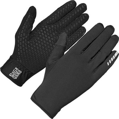 Gripgrab - guantes de ciclismo raptor raceday cortavientos primavera otoño cortavientos sin acolchado - negro - unisex - talla s