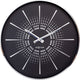 Nexttime eccentrico – orologio da parete silenzioso – 40 cm – metallo – nero